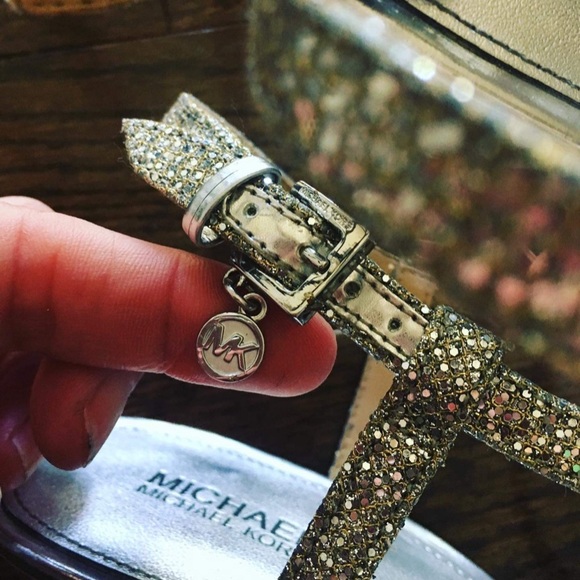 Michael Kors Silver Sandals - Picture 2 of 2